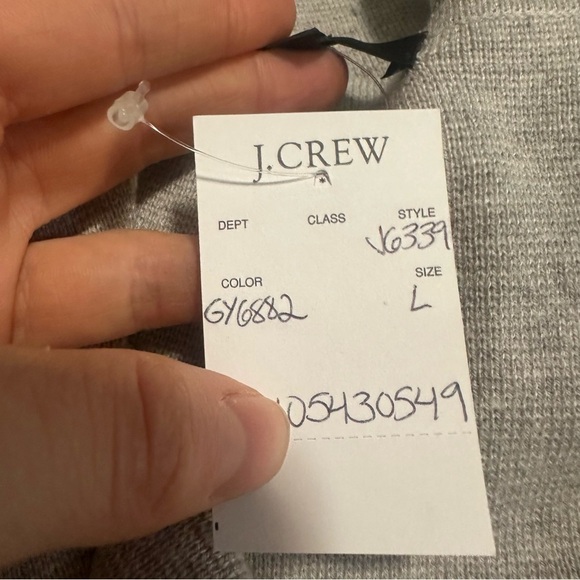 J crew Juliette collarless sweater blazer heather dove gray - Picture 4 of 5